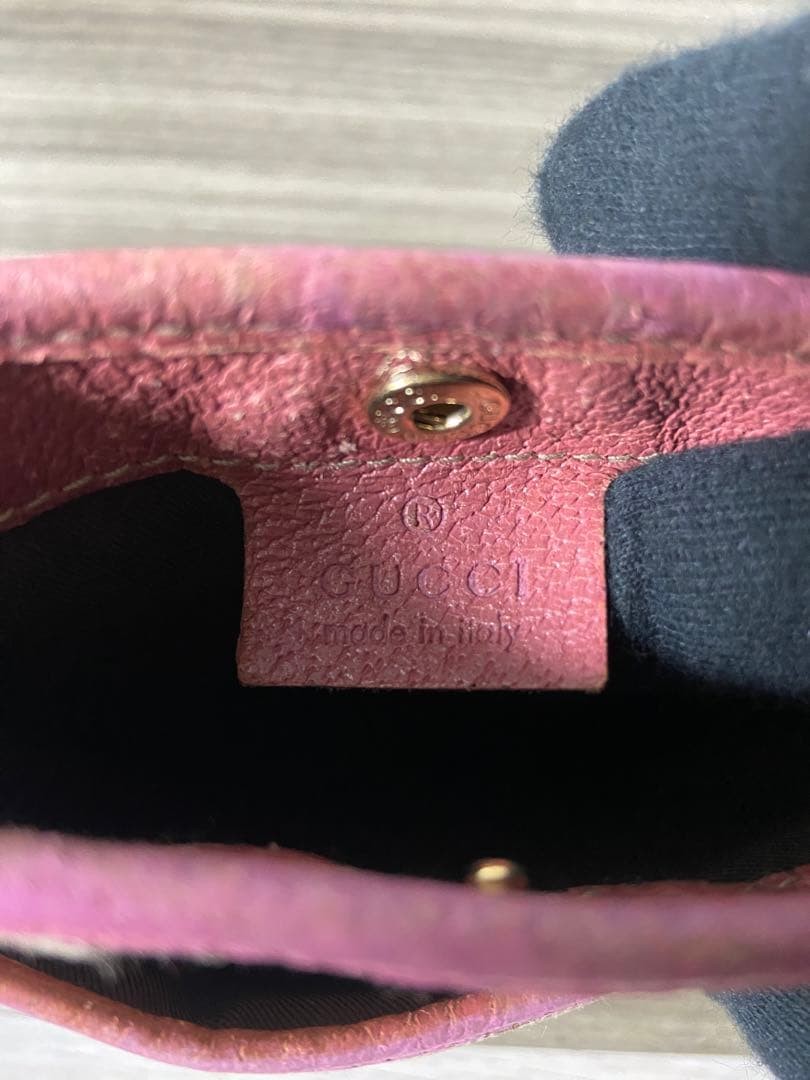 GUCCI Shoulder Bag GG Pattern Canvas Leather Pink Beige Shoulder Bag C-251215-14 thumbnail 9