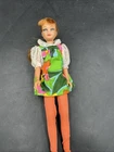 Vintage Mattel Doll 1966 Auburn Hair W/ Blue Eyes/ MOD Dress Sheer Sleeves. ML