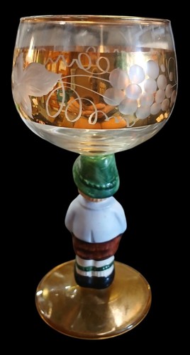 Vintage Goebel Cordial Wine Glass German Handpainted Stemware CH01 N - Picture 2 of 6