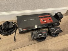 Sega Master System Black Video Game Console with 2 Controllers Tested & Working