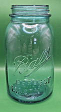 Vintage Ball Blue Perfect Mason Quart Jar 1910-1923 #5 Mold