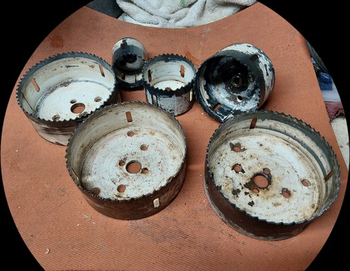 Lot of Metalworking Hole Saws, Assorted Mixed Sizes for Metalworking Projects
