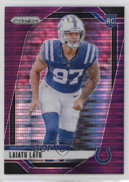 2024 Panini Prizm Rookies Purple Pulsar Prizm Laiatu Latu #366 Rookie RC 1jj7