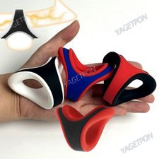 Silicone Penis Lock Double Ring Ball Stretcher Delay-Ejaculation Male Enhancer