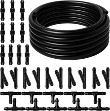 Washer Hose Kit 4m Rubber Tubing Connectors Auto Windshield Fluid Repair Line...