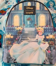 Loungefly Disney Cinderella Mini Backpack Multicolor Blue