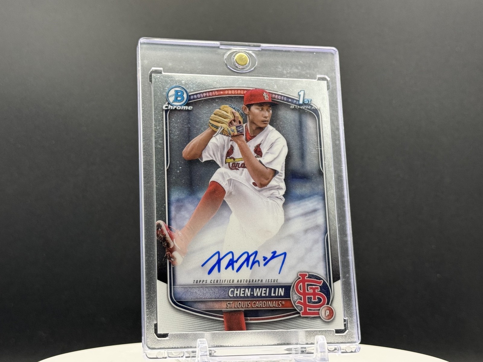 2025 Bowman - Chrome Prospect Autographs Chen-Wei Lin #CPA-CL (AU, RC)