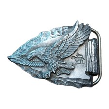 VTG BELT BUCKLE - EAGLE - 1988 SISKIYOU BUCKLE CO