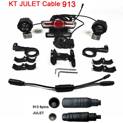 Ebike Front Headlight & Tail Light Kit for Bafang BBS01 BBS02 BBSHD KT-JULET - Picture 23 of 23