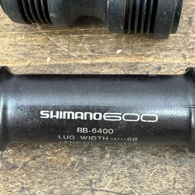 Vintage Shimano 600 BB-6400 Bottom Bracket 68mm 113 JIS BSA 1.37