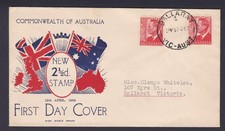 1950 KING GEORGE VI 2 1/2d PRE-DECIMAL STAMP WIDE WORLD FIRST DAY COVER #6