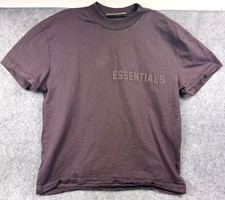 Essentials Fear of God Shirt Large Brown Plum Boxy Fit Size S