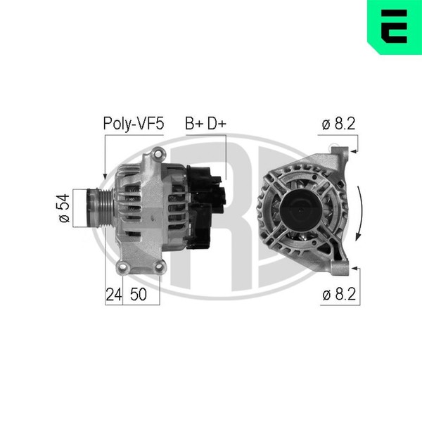 ERA Generator 210739A FüR Abarth Alfa Romeo Passend FüR Fiat Lancia-image