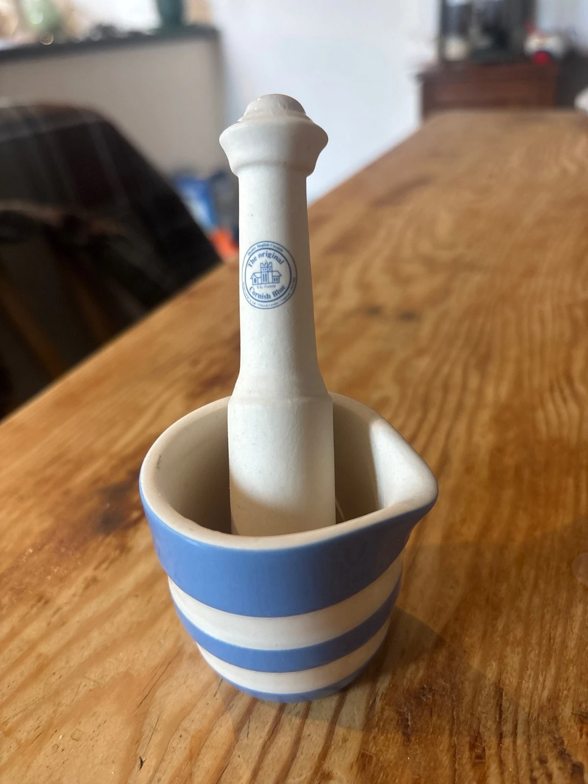 T.G Green Cornishware Pestle And Mortar
Opens in a new window or tab