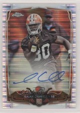 2014 Topps Chrome Pulsar Refractor Rookie 5/15 Isaiah Crowell #225 Auto y0i