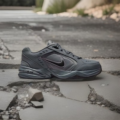 Men s Nike Air MONARCH IV - Gray/Black -Standard Size