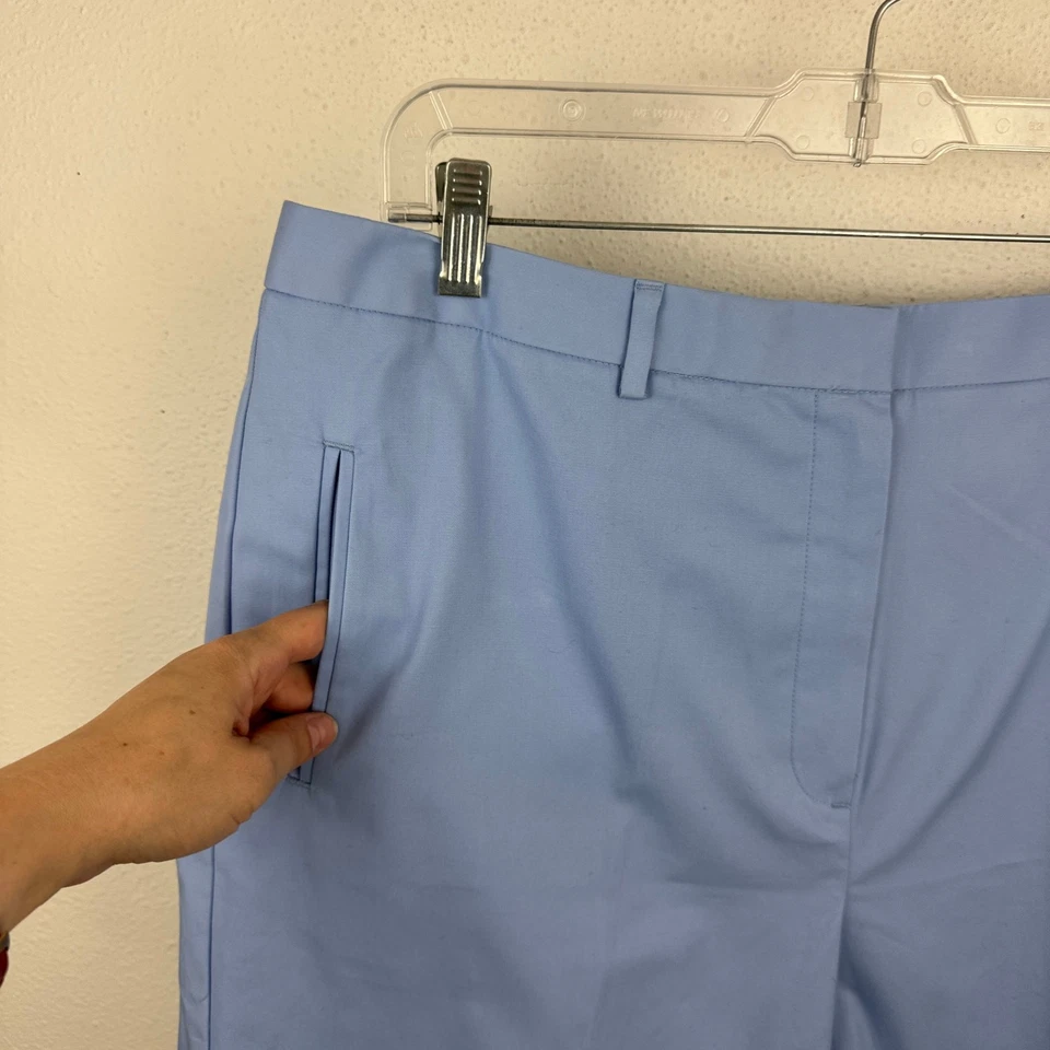 Pantalones cortos chinos Brooks Brothers de algodón para mujer 16 azules nuevos con etiquetas Foto 2 de 4