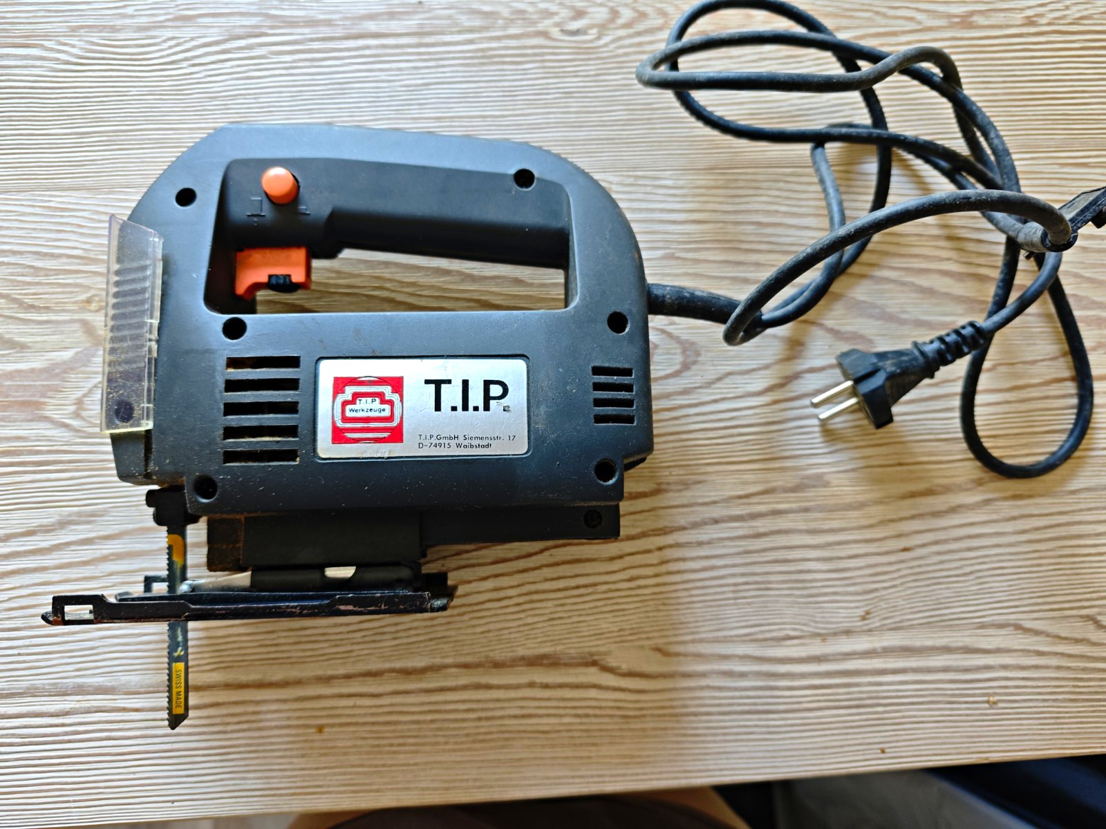 TIP STS 55E Stichsäge 380 W 230 V Schnitttiefe 55 mm inkl. Sägeblätter