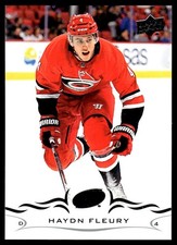 2018-19 Upper Deck #34 Haydn Fleury Carolina Hurricanes Hockey Card