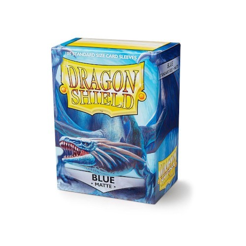 Dragon Shield Standard Matte Sleeves Blue 100 MTG, Pokemon Card Sleeve
