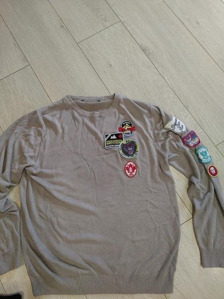 Men Dsquared² Sweater Black Wool 40 /L / 48