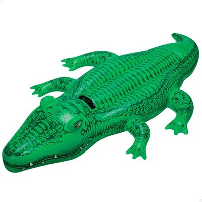 Giant Krokodil Lil Gator Aufblasbar Reiten Schwimmbad Spielzeug Schwimmer 1.68m