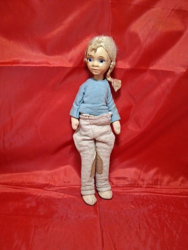 vintage cottage  doll early collectable cloth doll S