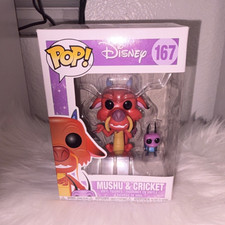 Funko Pop! Disney Mulan Mushu & Cricket #167 Series 8 Vinyl Figure Boxed