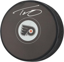 Trevor Zegras Philadelphia Flyers Autographed Hockey Puck