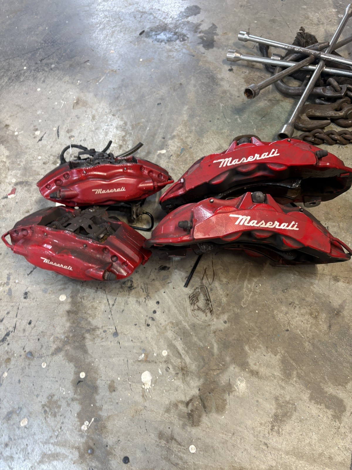 2018 MASERATI QUATTROPORTE GHIBLI S Q4 FRONT REAR BRAKE CALIPER SET OEM.