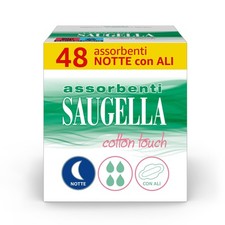 Saugella Saugella Cotton Touch Assorbenti Esterni Notte Ad Azione Antiodore Con