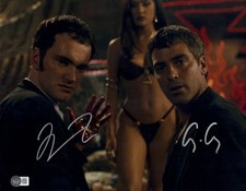 GEORGE CLOONEY QUENTIN TARANTINO SIGNED FROM DUSK TILL DAWN 11X14  BAS BECKETT