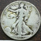 US 1933-S Walking Liberty Half Dollar  **