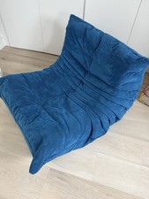 Ligne Roset Togo Chair Blue Excellent Condition Used New This Year