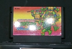 Teenage Mutant Ninja Turtles II: The Arcade Game. CIB STARTER! + Famicom Cart. 