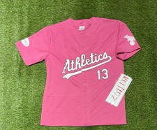 oakland A’s Breast Cancer Athletics Mlb Baseball Jersey SGA