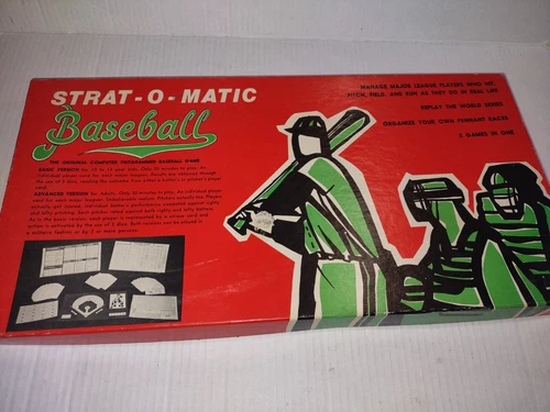 Vintage Strat-O-Matic Baseball With 1977 New York Yankees And Boston Red Sox 