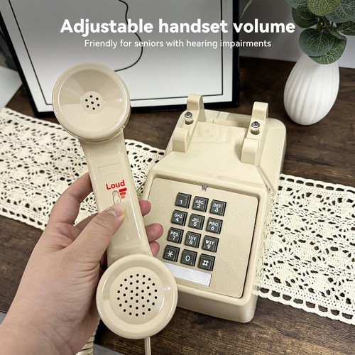 Classic Vintage Cord Phones for Landline Old Telephone with Mechanical Ringer... - Picture 4 of 8