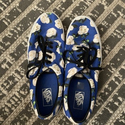 VANS Authentic White Rose/Blue  Men's Sneakers Size 12