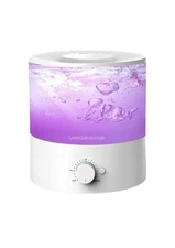 Megawise 2L Cool Mist Humidifier, Top Refill, 7-Color Night Light