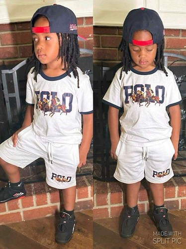 Kids White Polo Set Size 3-4 - Picture 2 of 2
