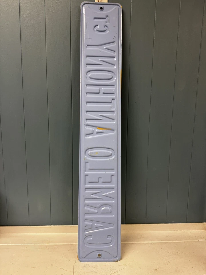 Vtg  CARMELO ANTHONY CT License Plate Metal Sign 36” x 6” Man Cave Denver Nugget - Изображение 3 из 4