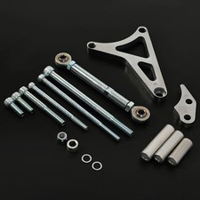 For Ford 289/302 5.0L V8 68-1993 Silver Aluminum Alternator Bracket +Tension Rod