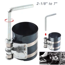 2-1/8" to 7" Piston Ring Compressor Tool with Wrench Professional Car Mechanics