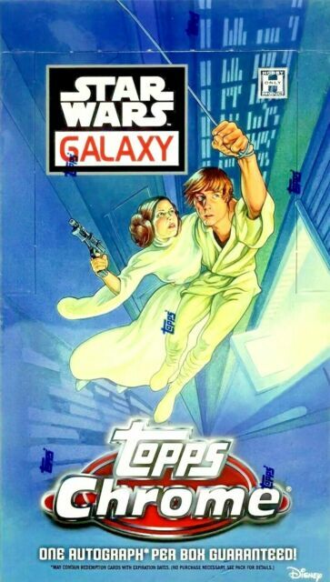 Topps 2021 Star Wars Chrome Galaxy Hobby Box - 72 Cards for sale