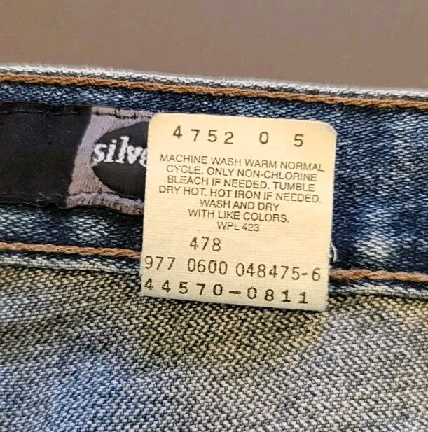 Vintage Levis Silvertab Baggie Jeans Mens 36x32 Blue Skater Grunge