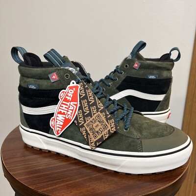 VANS Off the Wall Sk8 Hi Mte 2 Olive 507698 US 10.5 Green Primaloft Hydroguard