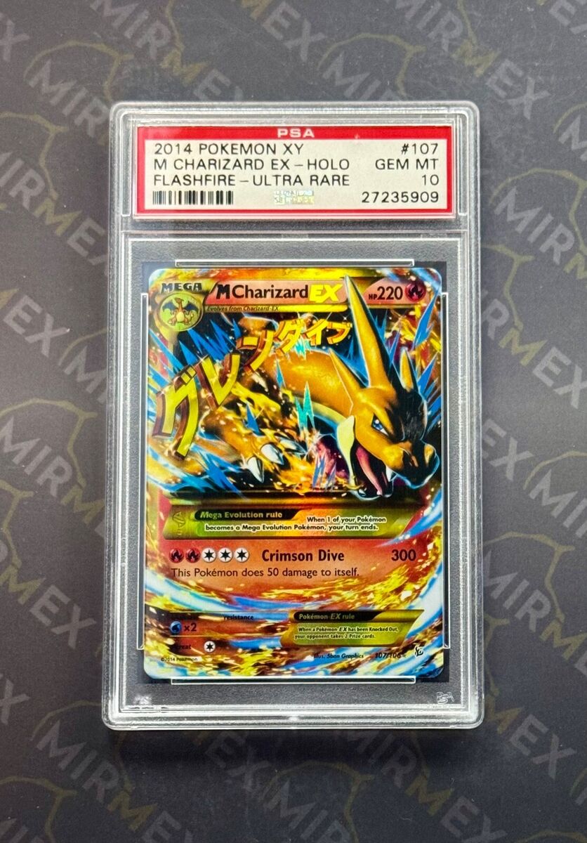 Pokemon PSA 10 M Charizard Ex Ultra Rare #107 XY Flashfire Pokemon PSA 10 M Charizard Ex Ultra Rare #107 XY Flashfire