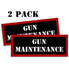 Gun Maintenance Ammo Can label Stickers Decal Ammunition 2 pack 