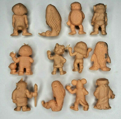 Vintage 12 Weird Monster Disfigured Lucky Yuckies Set Vending Toy